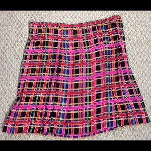 Adorabable colorful stitch down plaid skirt L